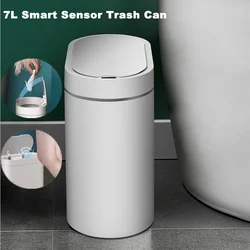 Automatic Sensor Trash Can Electronic Household Smart Bin Kitchen Dustbin Bathroom Toilet Waterproof Narrow Seam Bucket Garbage