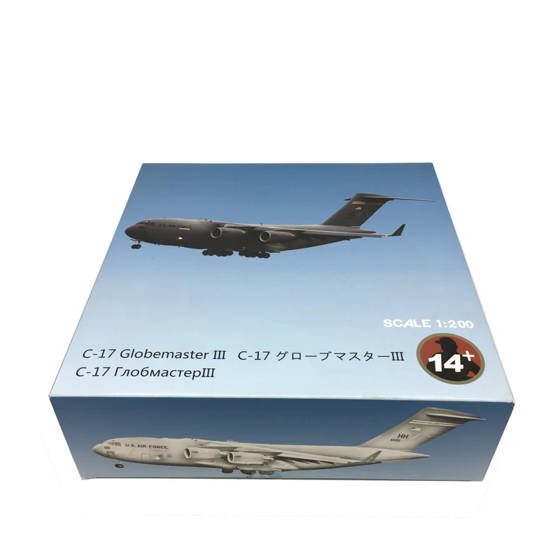 1/200 مقياس الولايات المتحدة C-17 C17 Globemaster III استراتيجية النقل الطائرات دييكاست طائرة معدنية نموذج طائرة ديكور المنزل هدايا للكبار #6