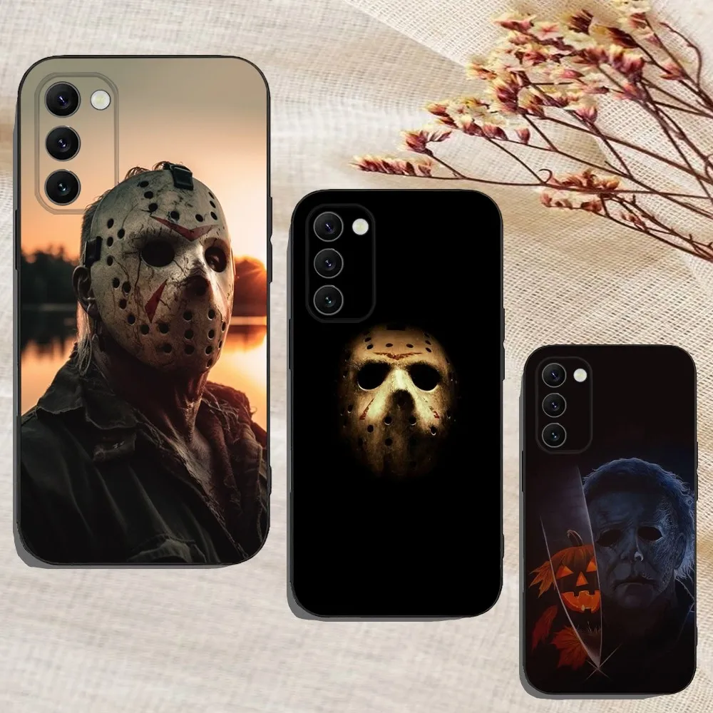 

J-Jason V-Voorhees Horror Phone Case For Samsung Galaxy A13,A21s,A22,A31,A32,A52,A53,A71,A80,A91 Soft Black Cover