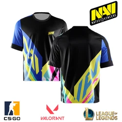 2024 New NAVI E-sports Club Support Jersey League Of Legends Valorant CS:GO2 Fans Customized Tops Gaming Style Uniform T-shirt
