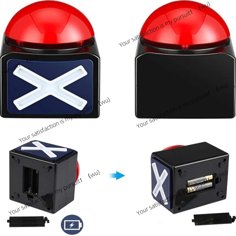 Original School Supplies Game Answer Buzzer Alarm Button With Sound Light Trivia Quiz Got Talent Buzzer Educational Equipment