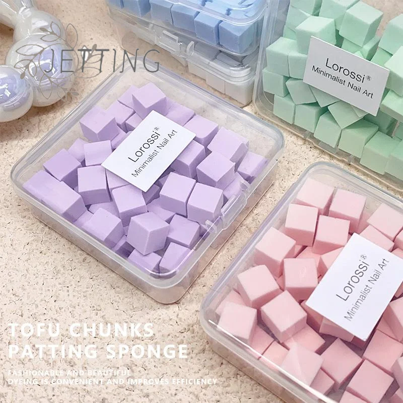 حار 50 قطعة مربع صغير مسمار الإسفنج مسحوق نفخة مسمار الفن هلام البولندية أداة ماكياج التجميل مبرد أظافر كتلة ل مانيكير اكسسوارات