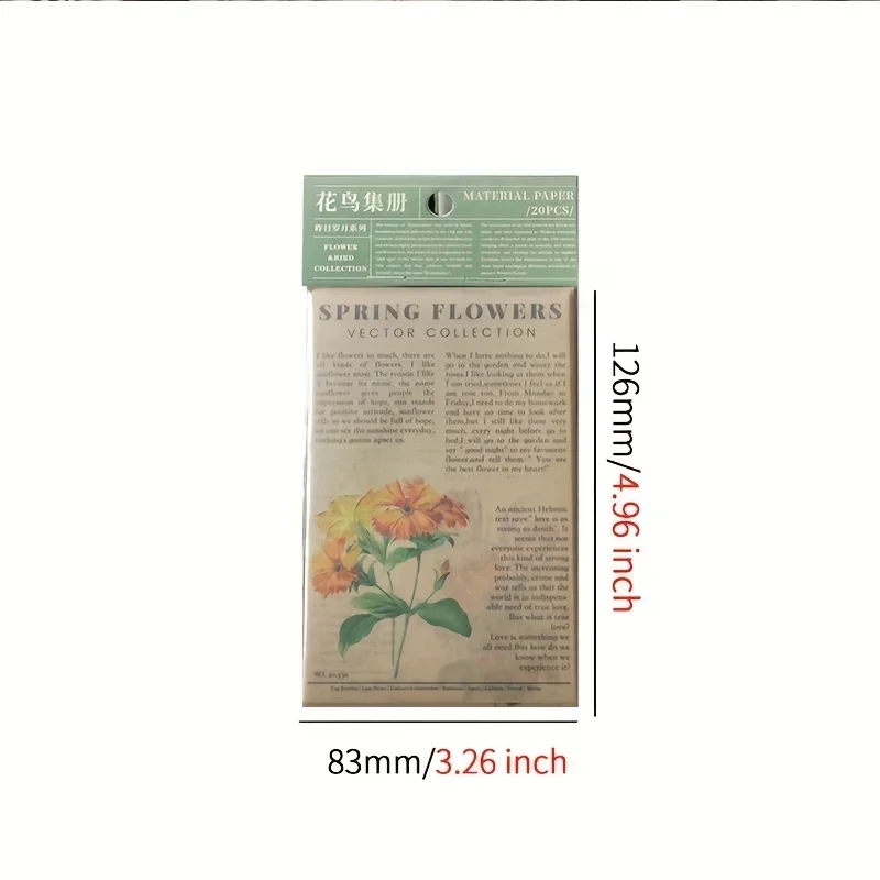 20 sztuk/paczka Vintage stara gazeta styl Washi książka na naklejki DIY kolaż tło dekoracyjne naklejki na złom literatura