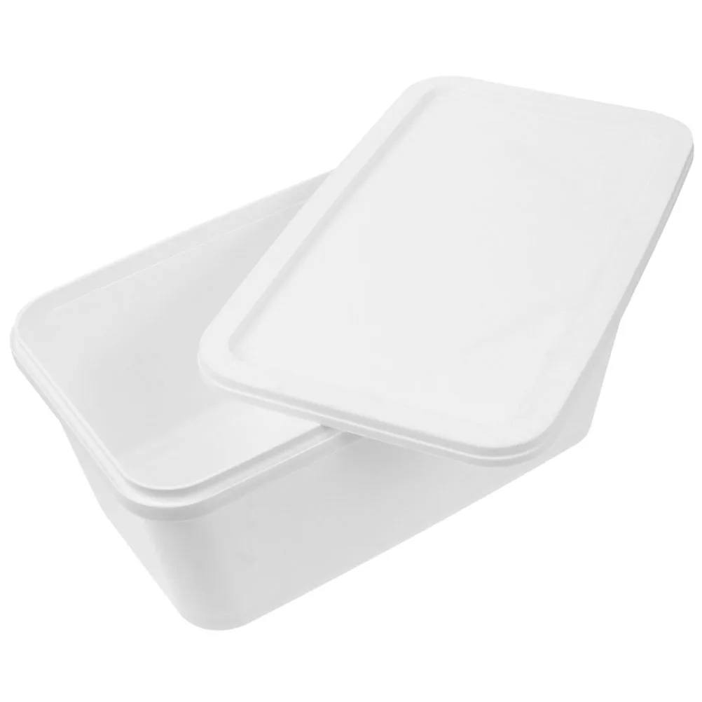 

Ice Cream Tub Containers Reusable Freezer Container PP Storage Box Lid Plastic Food Preservation Kitchen Boxes Sealed Dustproof