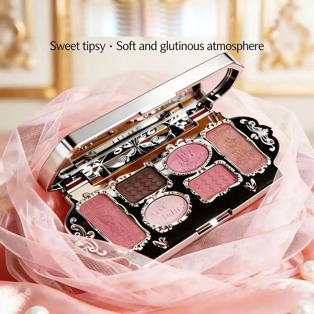 Six Color Swan Eye Shadow Trim Blush Highlights a Multi-Purpose, Diverse Style, Natural Makeup, Portable, Integrated Makeup Syst