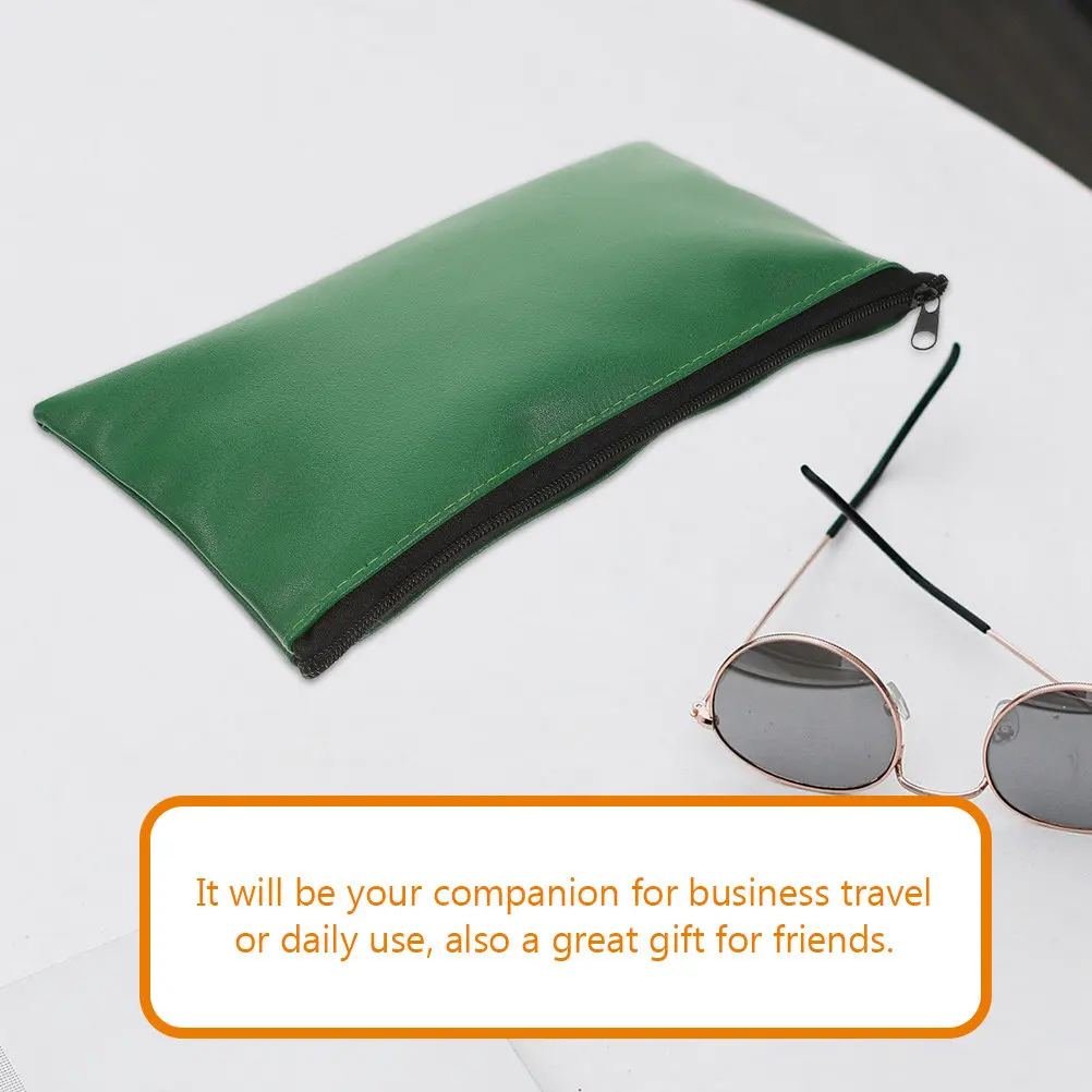 

2Pcs Waterproof Document Bags Zipper File Organizer Large Capacity Money Pouch Portable Folder for Business Travel