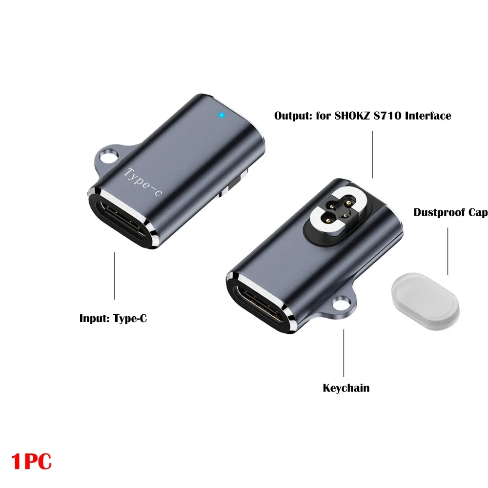 Адаптер для зарядки наушников с костной проводимостью, 90-градусный изгиб, магнитное зарядное устройство из алюминиевого сплава, безопасное для Shokz OpenSwim Pro S710