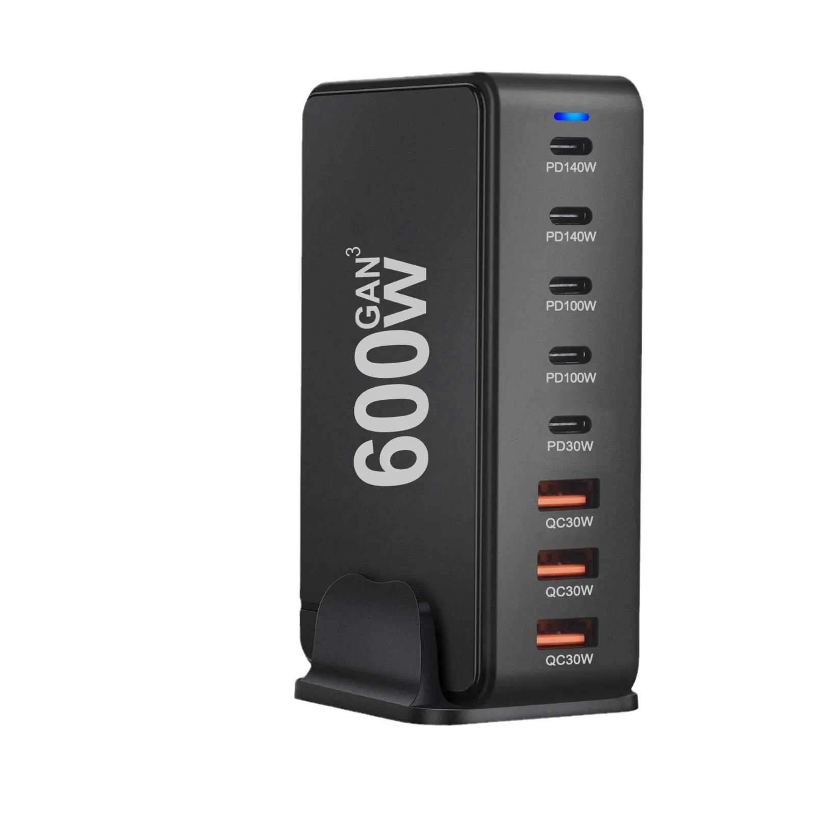 Новое зарядное устройство PD из нитрида галлия на 600 Вт Amazon, многофункциональное зарядное устройство для трансграничного PD3.1, однопортовая адаптация 140 Вт