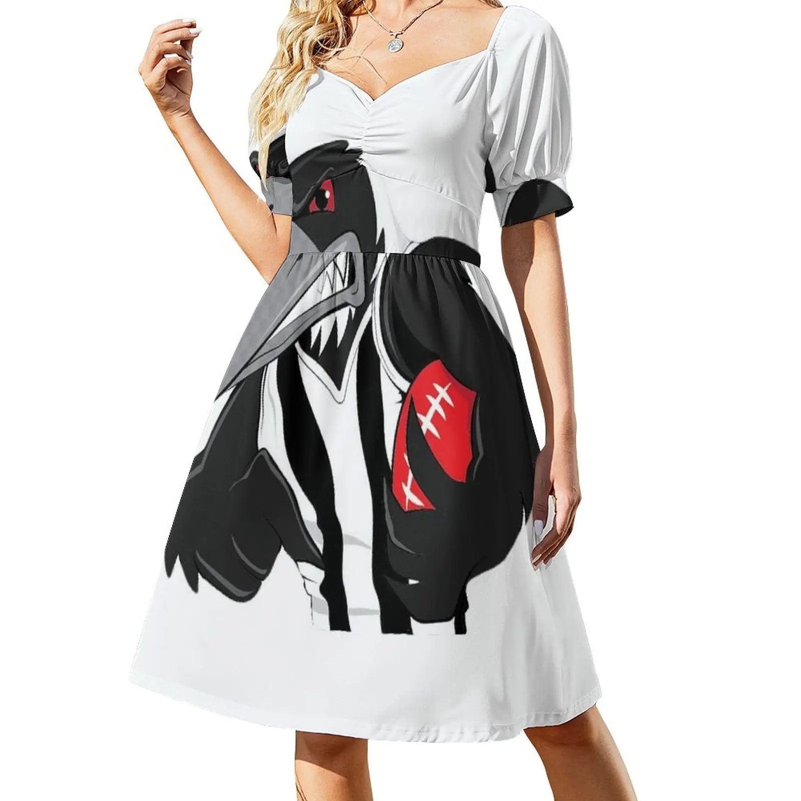 

Afl collingwood Short-Sleeved Dress Women long dress Long dress