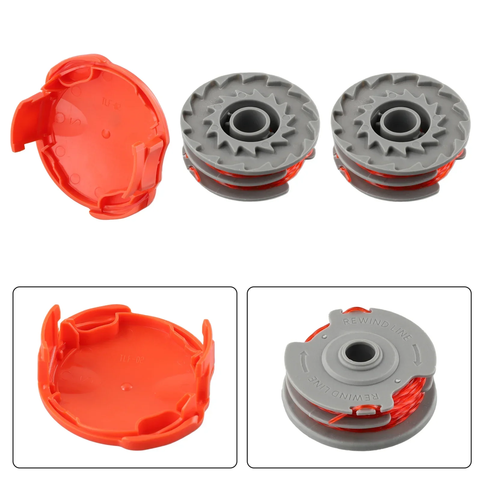 For Flymo Contour 500 Power Plus 500 & 500XT Snap In Spool & Line Automatic Line Replenishment Easy Installation