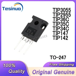 5/PCS New Original TIP34C TIP35C TIP36C TIP142 TIP147 TIP2955 TIP3055 TO-247 NPN Darlington power triode In Stock