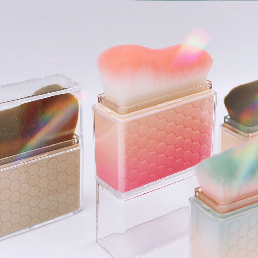 Wavy Tanning Soft brush Body Face Makeup Foundation Blush Powder Brush Cover Dust Proof Extensible Handle Portable Design