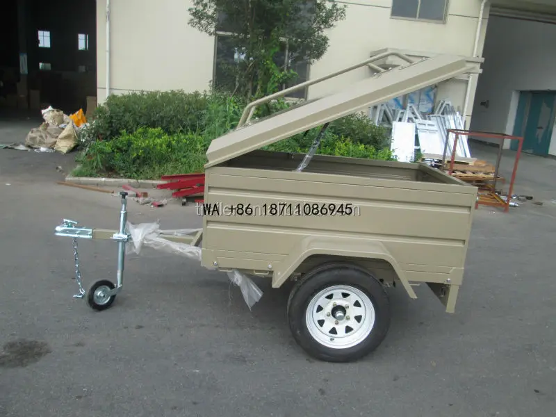 5x3 Powder Coated Box Trailer for Car Lightweight Compact Utility