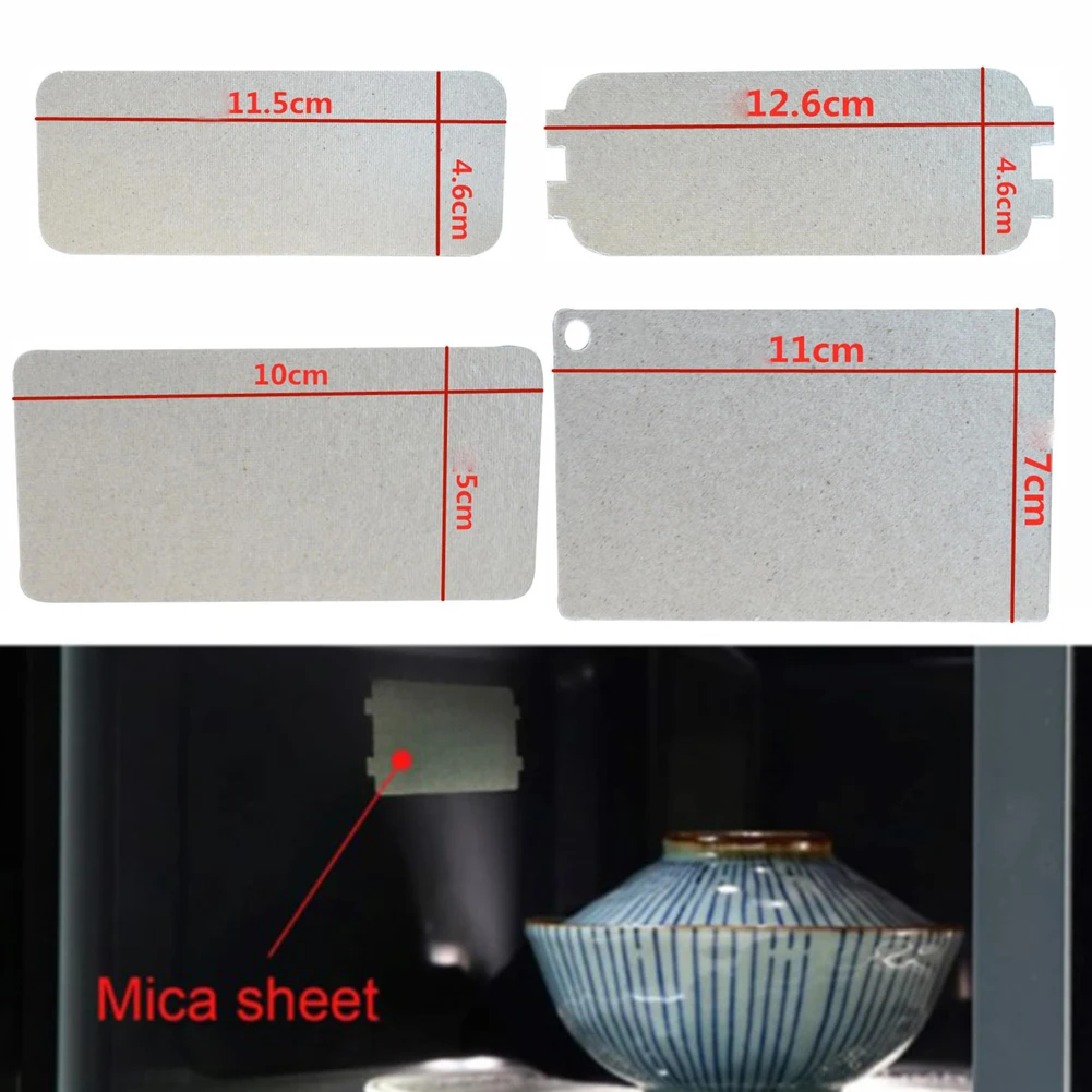 1x Microwave Oven Mica Plate Sheet For Microwave Wave Guide Cover Sheet Plates Replacement Part Insulating