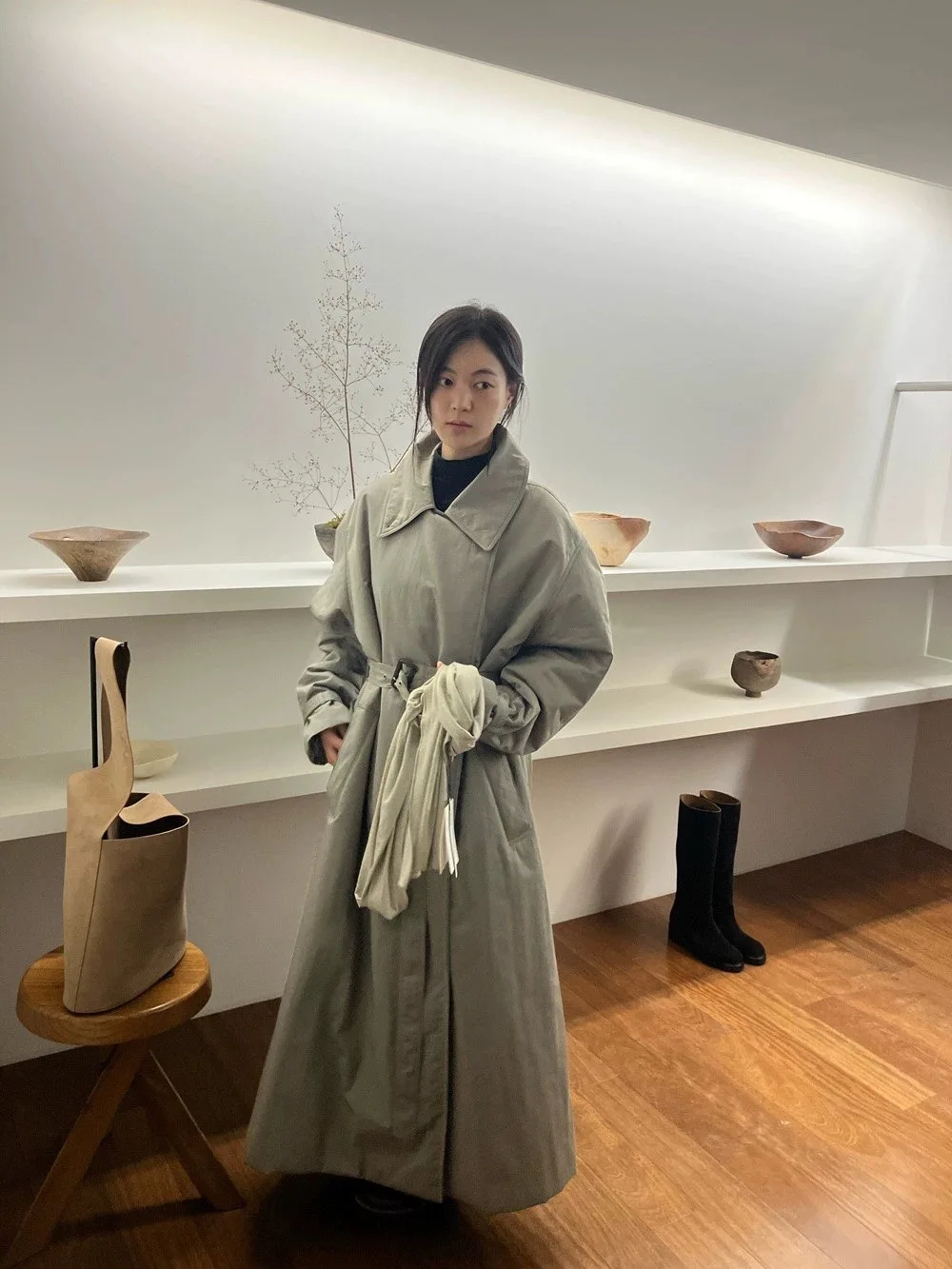 

Ветровка премиум-класса Feel PREON Commuter Sle с хлопковым откидным воротником-сэндвичем и поясом, верхняя одежда Long Sve