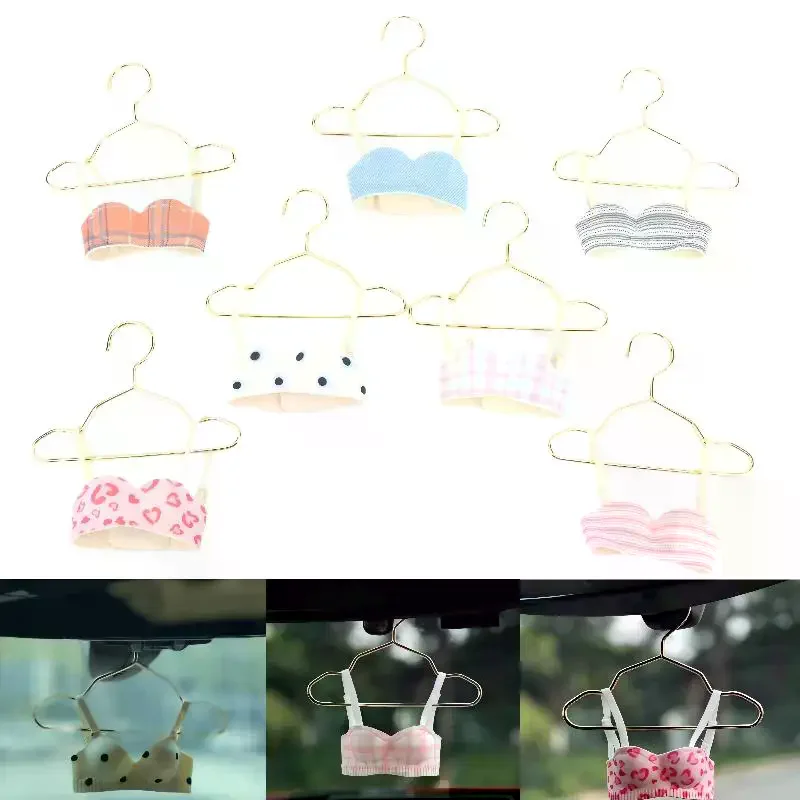 Creative Funny Mini Bra Car Hanger Cute Rearview Mirror Pendant Novelty Car Interior Decoration for Women Auto Accessory