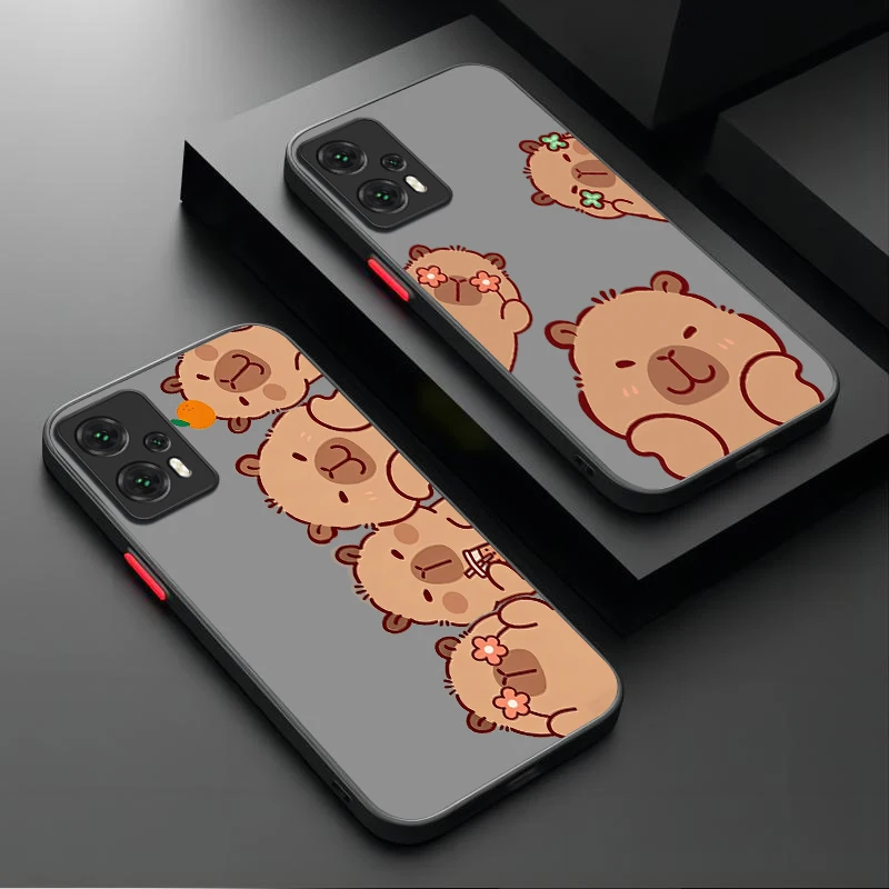 

Capybara Cute Pattern Matte Hard Case Xiaomi Poco X7 X6 X5 X4 GT X3 NFC F6 F5 F4 F3 GT M5 M5S M6 Pro 4G 5G C55 C65 C75 C61 C71