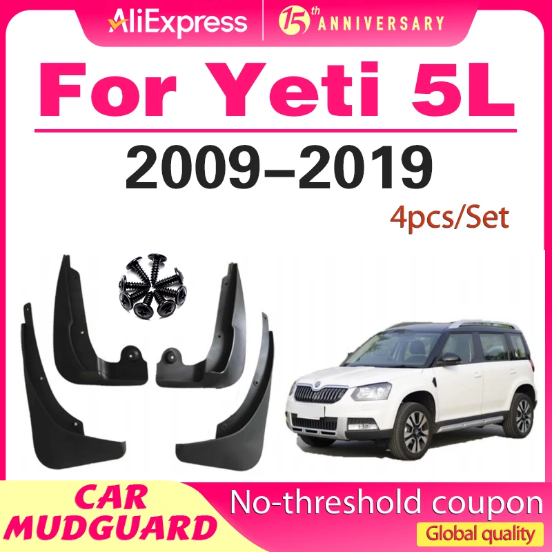 

For Skoda Yeti 5L 2009-2019 2010 2011 2012 2013 2014 2015 2016 2017 2018 Fender Mudguard Mud Flaps Guard Splash Flap Mudguards