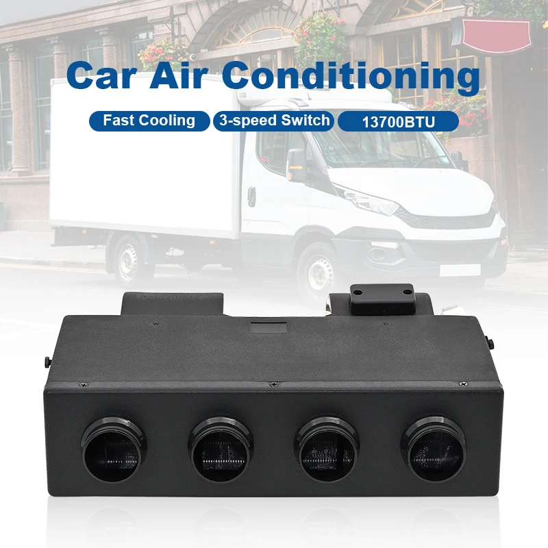 404Universal 24V Car Air Conditioner Robust ABS Materials 12V Heating & Cooling Evaporator Unit for Trucks,Vans,and Motorhomes