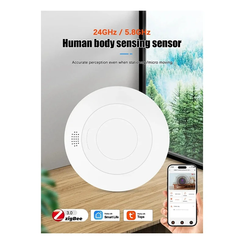 Mmwave Radar Smart Human Presence Sensor Reliable Performance Energy Saving Easy Installation Smart Life Zigbee Tuy