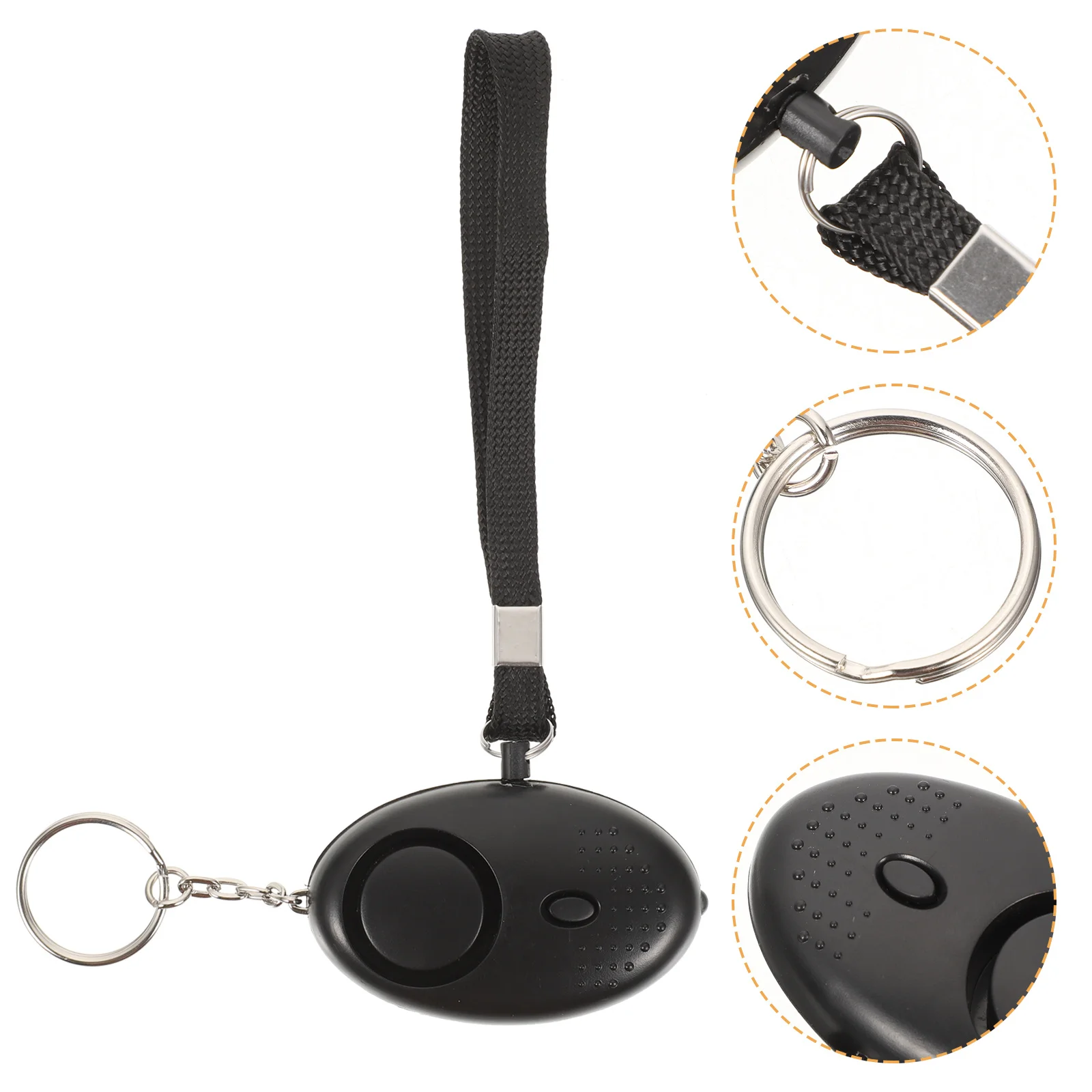 

2 pcs 130Db Personal Emergency Security Alarm Led Flashlight Lightweight Keychain Attachable Loud Sound Wolf Proof Alarm For