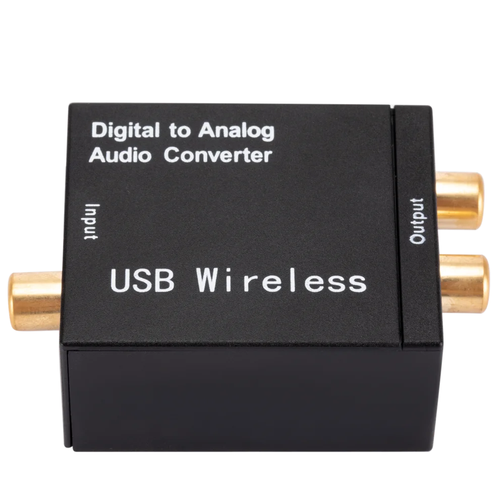 Convertidor de Audio Digital a analógico, compatible con Bluetooth, fibra óptica, Toslink, señal Coaxial a RCA R/L, decodificador de Audio SPDIF DAC