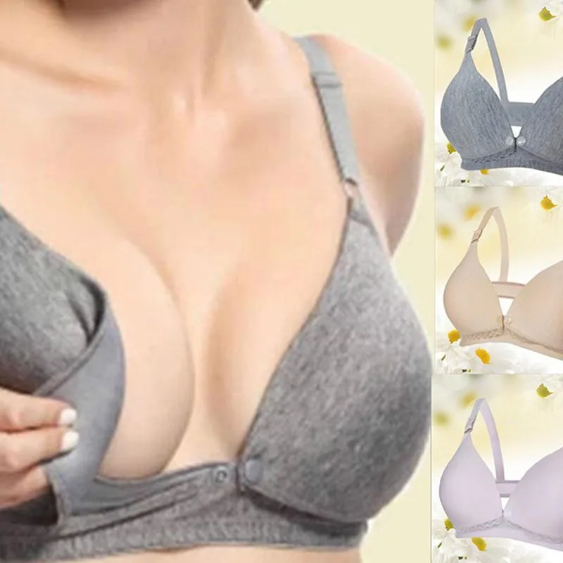 Cotton Maternity Nursing Bras Pregnant Breastfeeding Pregnancy Women Underwear Breast Feeding Bra soutien gorge allaitement