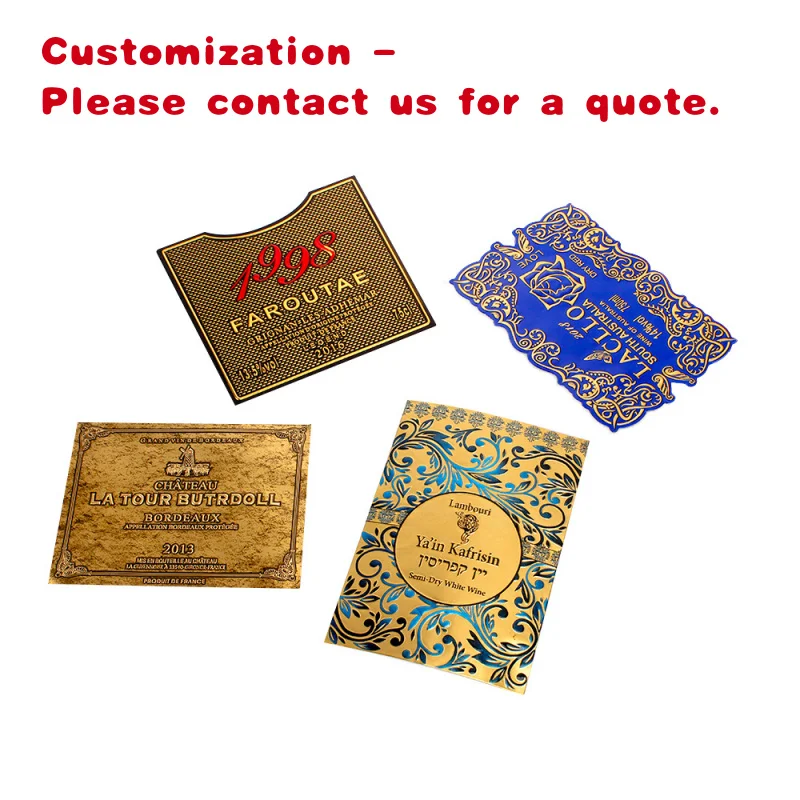 custom.Customized Printing Perfume Bottle Metal Transfer Waterproof Packaging Stickers Labels