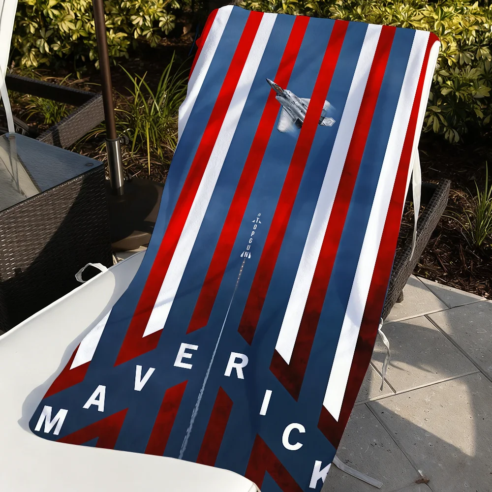 

1pc beach towel Classic Film Top Gun Cool Towel Soft Pool Gift For Travel Gym Shower Camping Quick Dry Sports Large Beach Towels