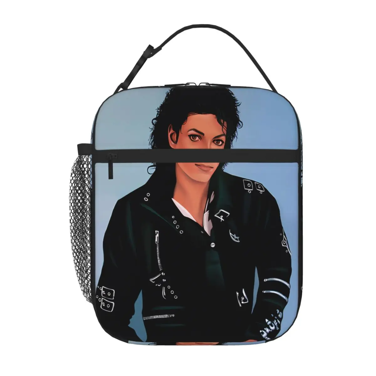 Bestselling Michael Jackson Bad Paul Meijering Nylon Texture Lunch Tote Fitness Snack Lunch Tote