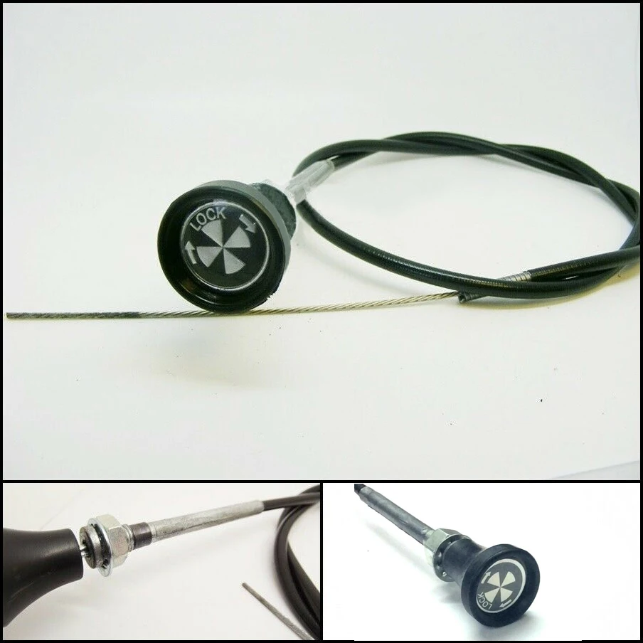 1 Peça Cabo de Afogador Universal para Carro Clássico, Sistema de Puxar, Torcer e Travar, 60 Polegadas de Comprimento, Mini Kit, Peças de Reposição BMC para Automóveis, 1,5m, Acessórios Automotivos
