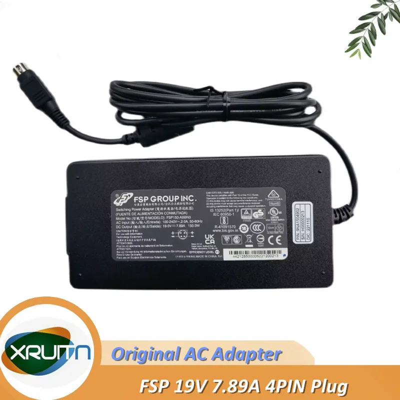 

Genuine FSP FSP150-ABBN3 Switching Power Adapter Charger 19V -- 7.89A 4 PIN DIN For Getac Laptop Power Supply