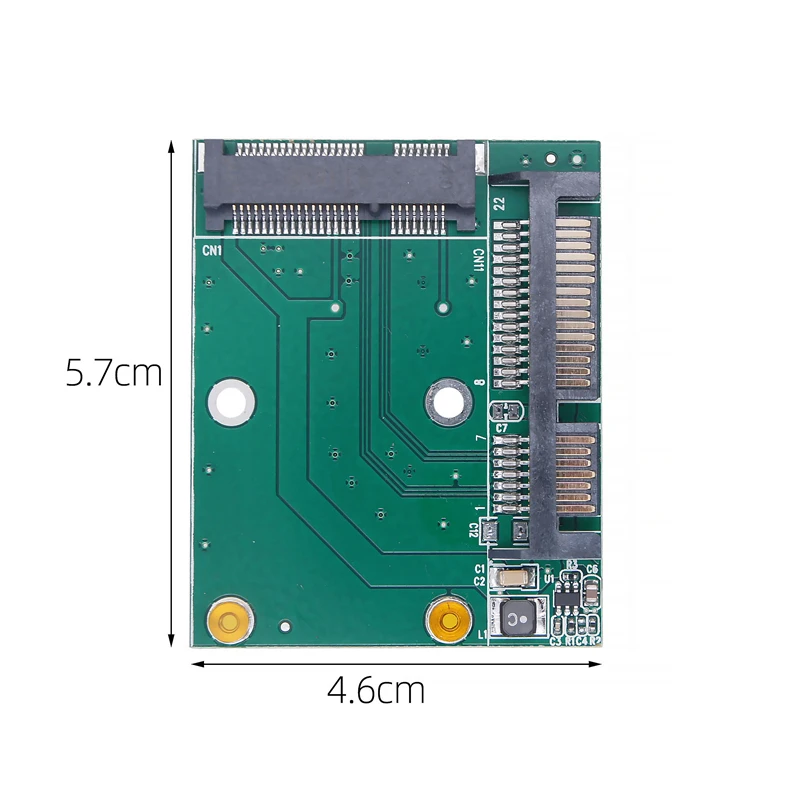 OULLX mSATA SSD To SATA 3 Adapter Card 2.5 Inch Interface 5cm MINI PCIE SSD To SATA III PC Computer Adapter Converter