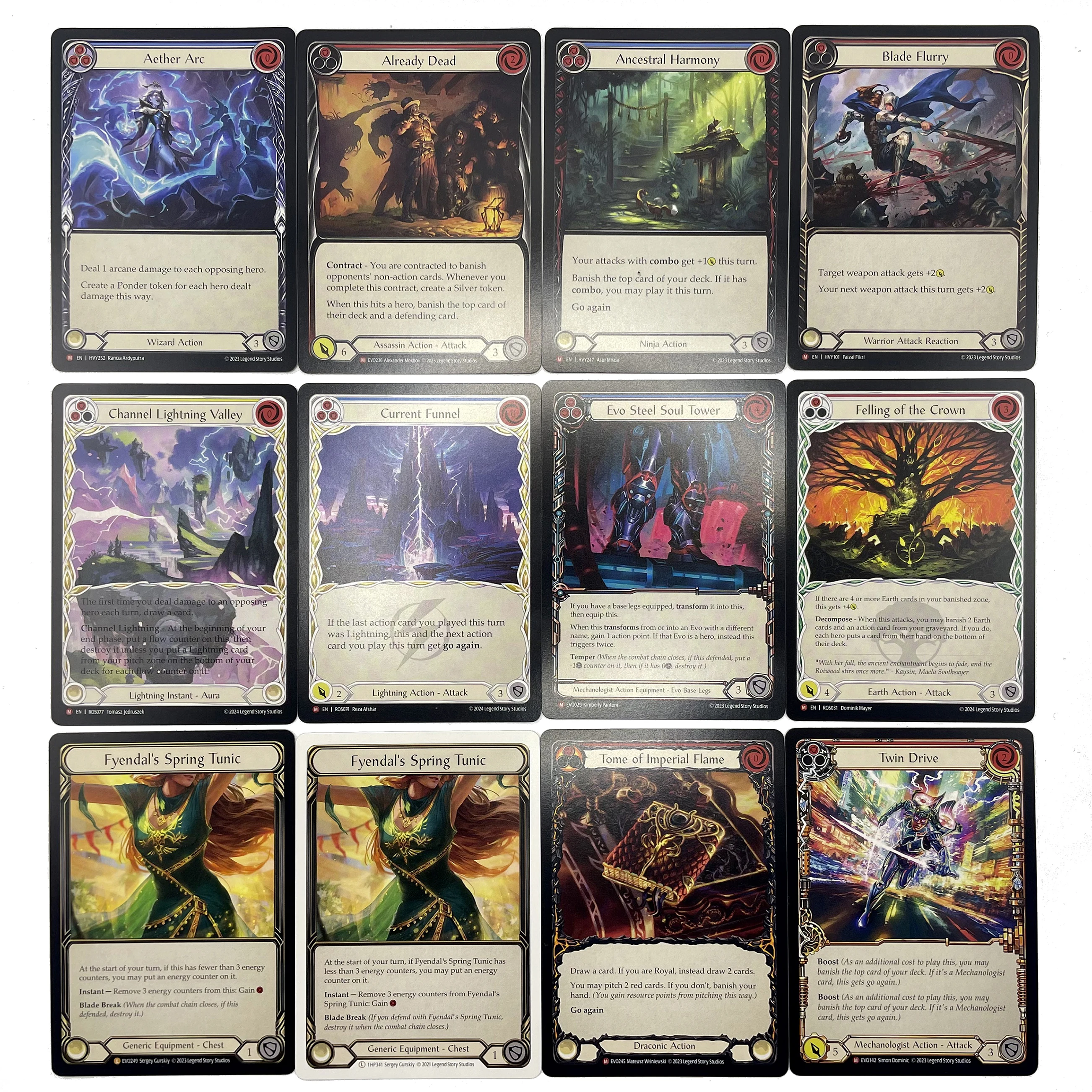 Proxy Cards for Entertainment Games Flesh and Blood Attack Blade