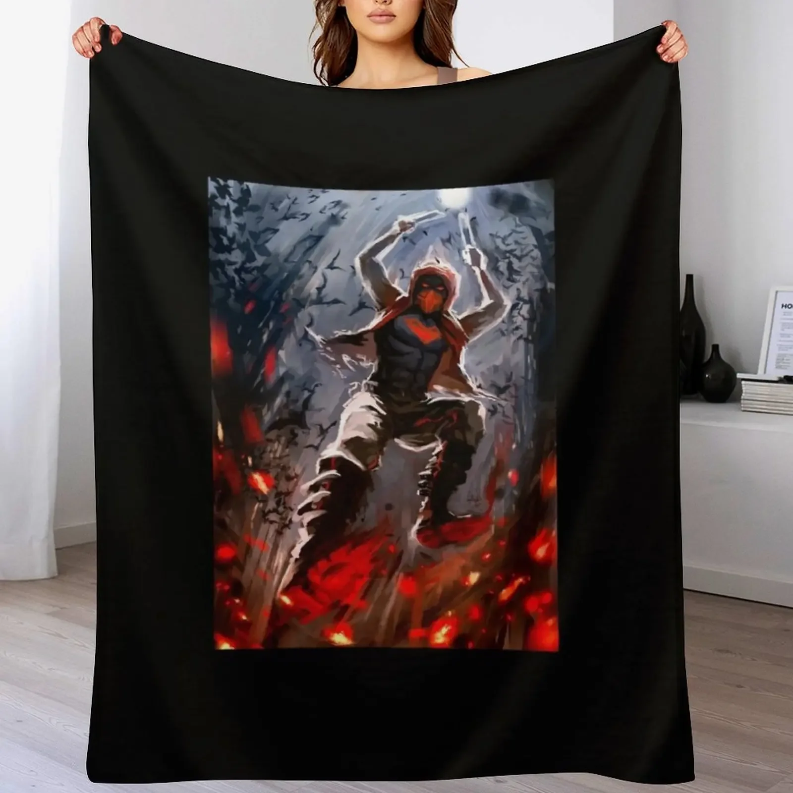 

New red HOOD Throw Blanket Bed covers Blankets Sofas Of Decoration Furrys Shaggy Blankets