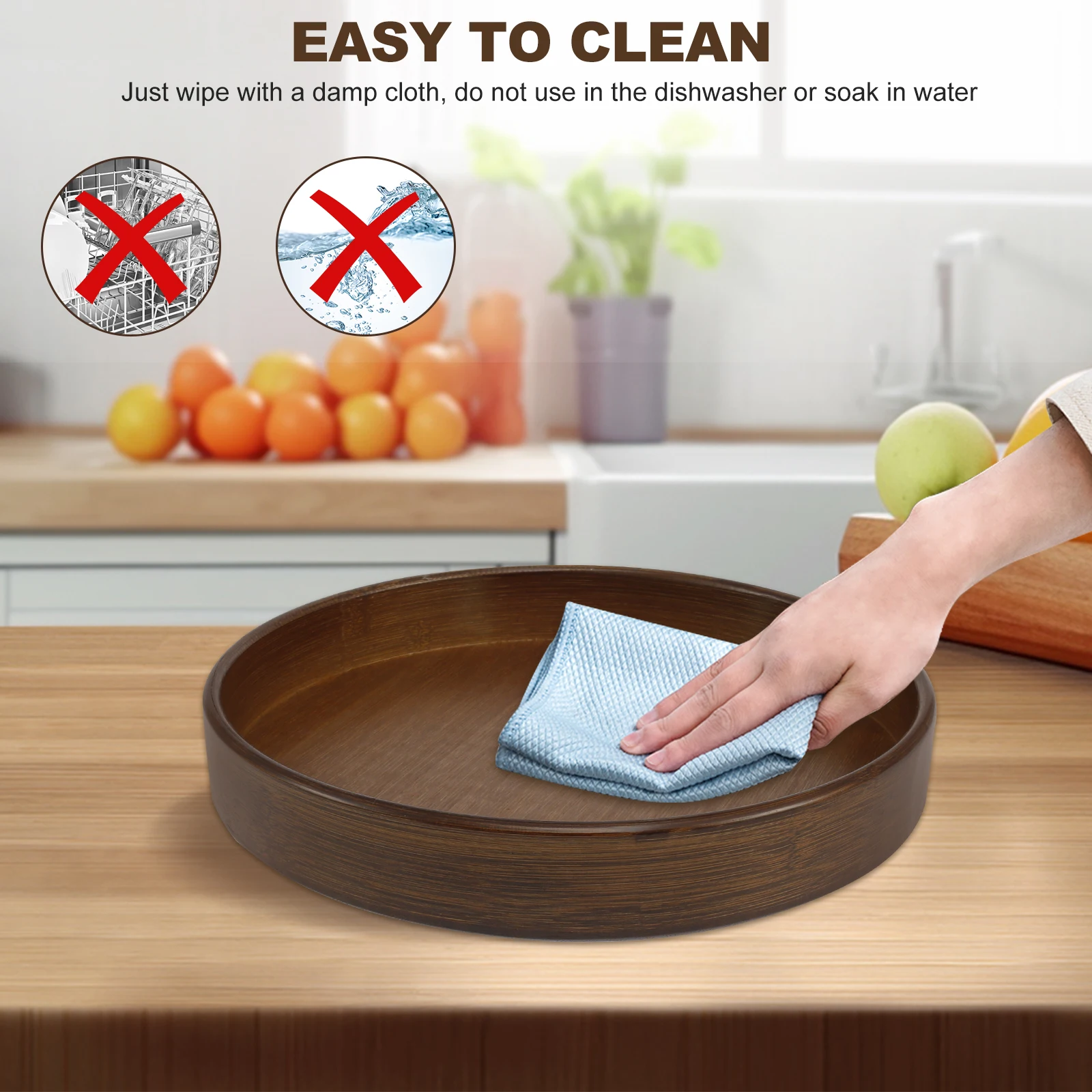 Vassoio girevole in legno a 36 - Kitchen Gadgets Storage Ideas recensione e prezzo