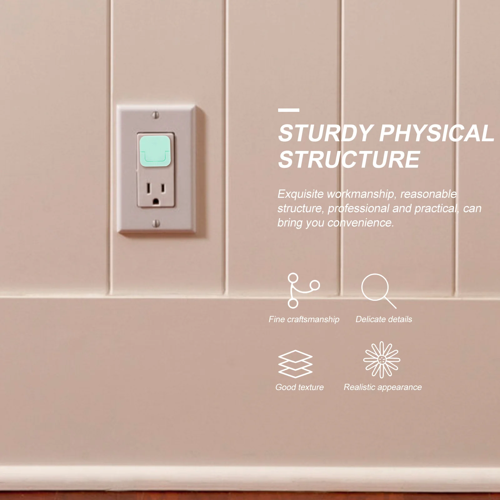 

24 шт. чехлы для детских вилок, защита от поражения электрическим током, прочный материал ABS, простые в использовании защитные чехлы