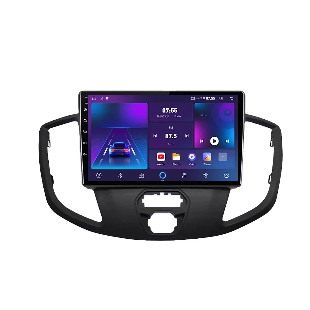 Car Radio for Ford Transit Tourneo Custom 2015-2018 GPS Navigation WIFI Android Auto Carplay Stereo Head Unit Multimedia Player