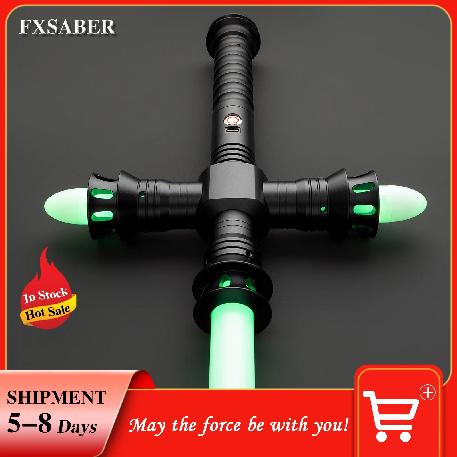 

FXSABER Lightsaber RGB smooth swing light saber with 16 sets sound fonts for Cosplay