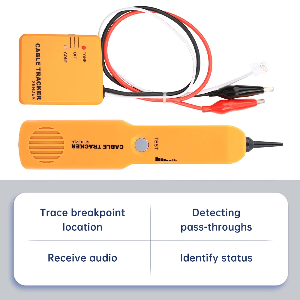 Dispositivo multifuncional da patrulha do cabo da rede do detector da linha anti-interferência da rede da fibra ótica para a engenharia da comunicação