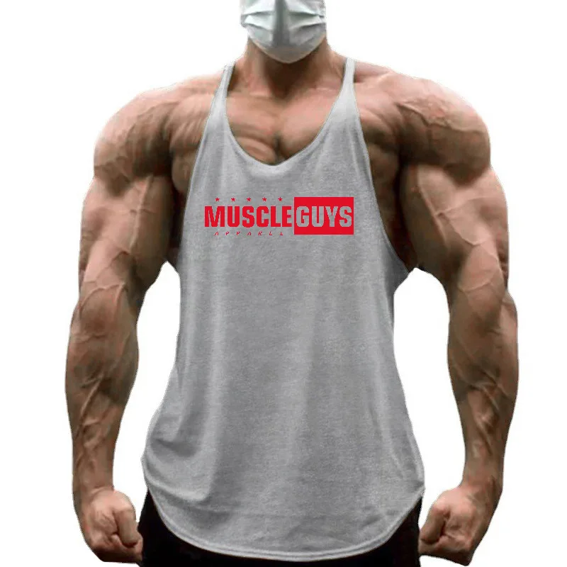 Men's Sweat Quick Dry Running Vests Racerback Sleeveless Gym Tank Top Breathable Workout Shirt For Fitness Training Summer