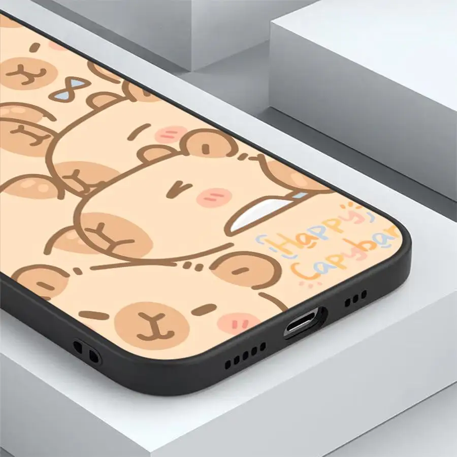 Case for Xiaomi Redmi 12C A5 10 A1 A2 Plus 9 14C K40 K80 Pro A3 A4 13C Funda Phone Cover Cute Capybara view 5