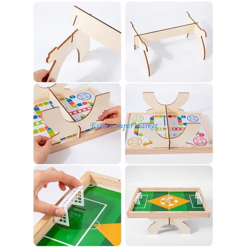 

090B Leisure Sport Desktop Foosball Battle Game Football Chess Board Toy for Parent-Children Party Game Gathering Toy