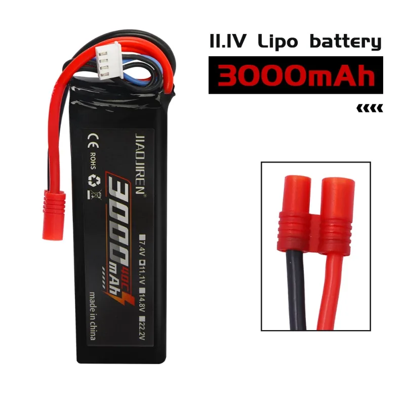 803496 11.1V LiPo Battery For RC Car Airplane Helicopter High Power  3000mAh 3S Battery for RC toys accessories T Plug