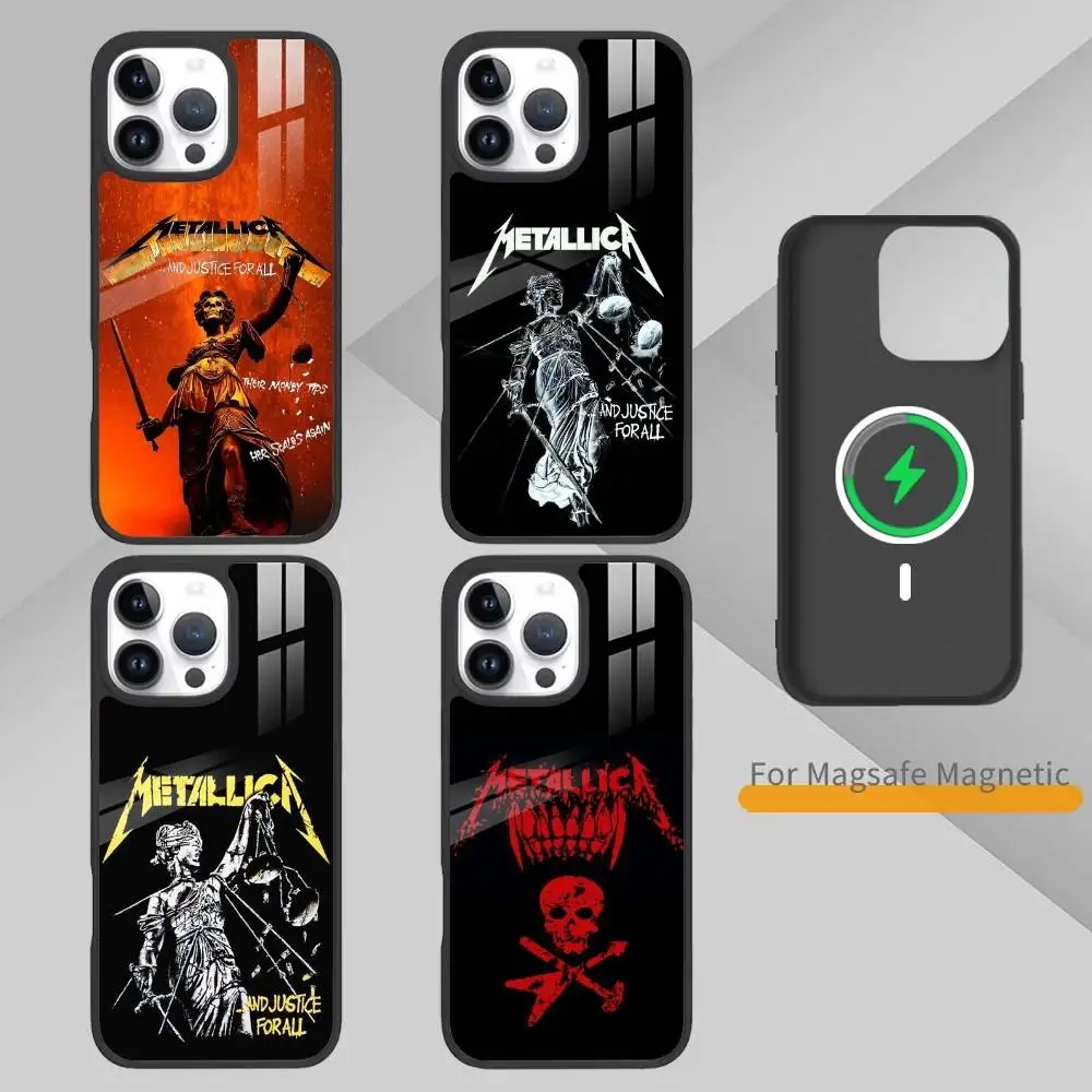 

72 Seasons D-Metallica Phone Case For iPhone 14,16,15,13,17,12,Plus,Pro,Max Magnetic For Magsafe Frosted Cover