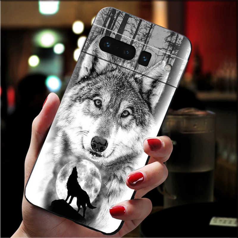 

Phone Case For Google Pixel 10 9 Pro XL 9A 8 7 6 Pro Pixel 8A 7A 6A Pixel 8 7 6 5 Wolf