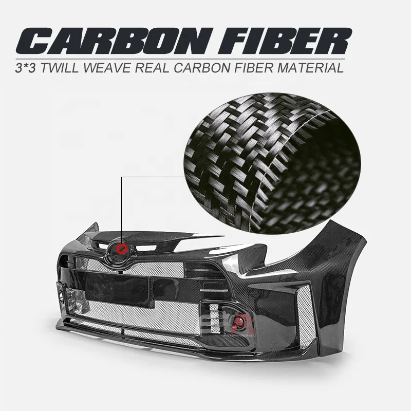 Suitable For 19-22 Model Toyota Corolla Auris Front Bumper E210 Sedan Hatchback GR Type High-Quality Carbon Fiber view 3