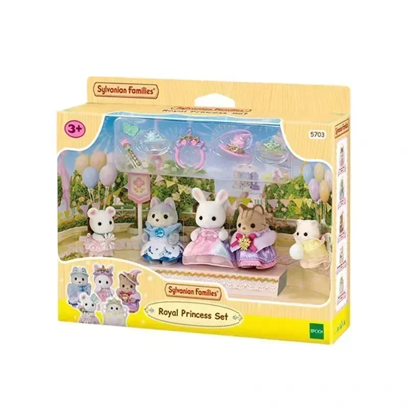 Sylvanian famílias anime figura bom amigo figuras de ação menina estatueta kawaii modelo pingente bonito presente aniversário para crianças brinquedos