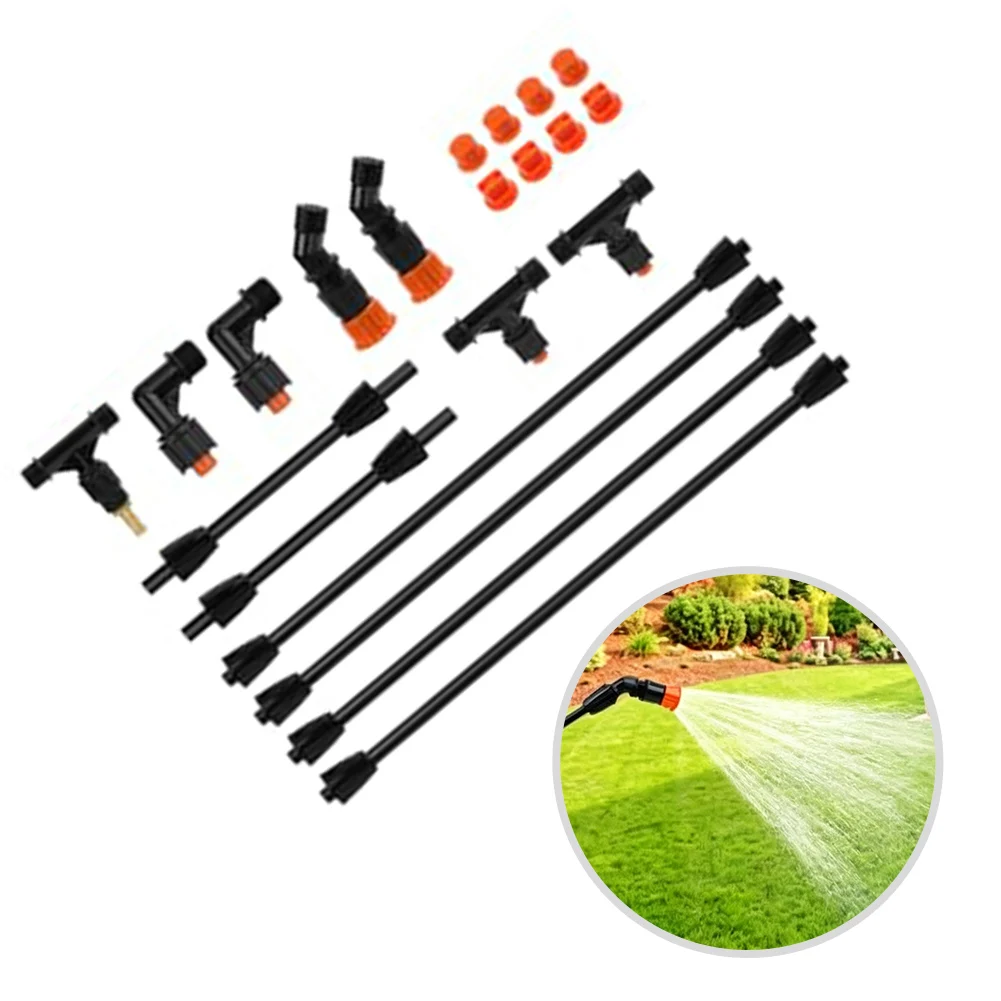 Sprayer for boom Wand with 4 Nozzles 2x90 Degree 2x135 Degree 1/4 Inch Brass Fitting Reinforced Polypropylene Construction