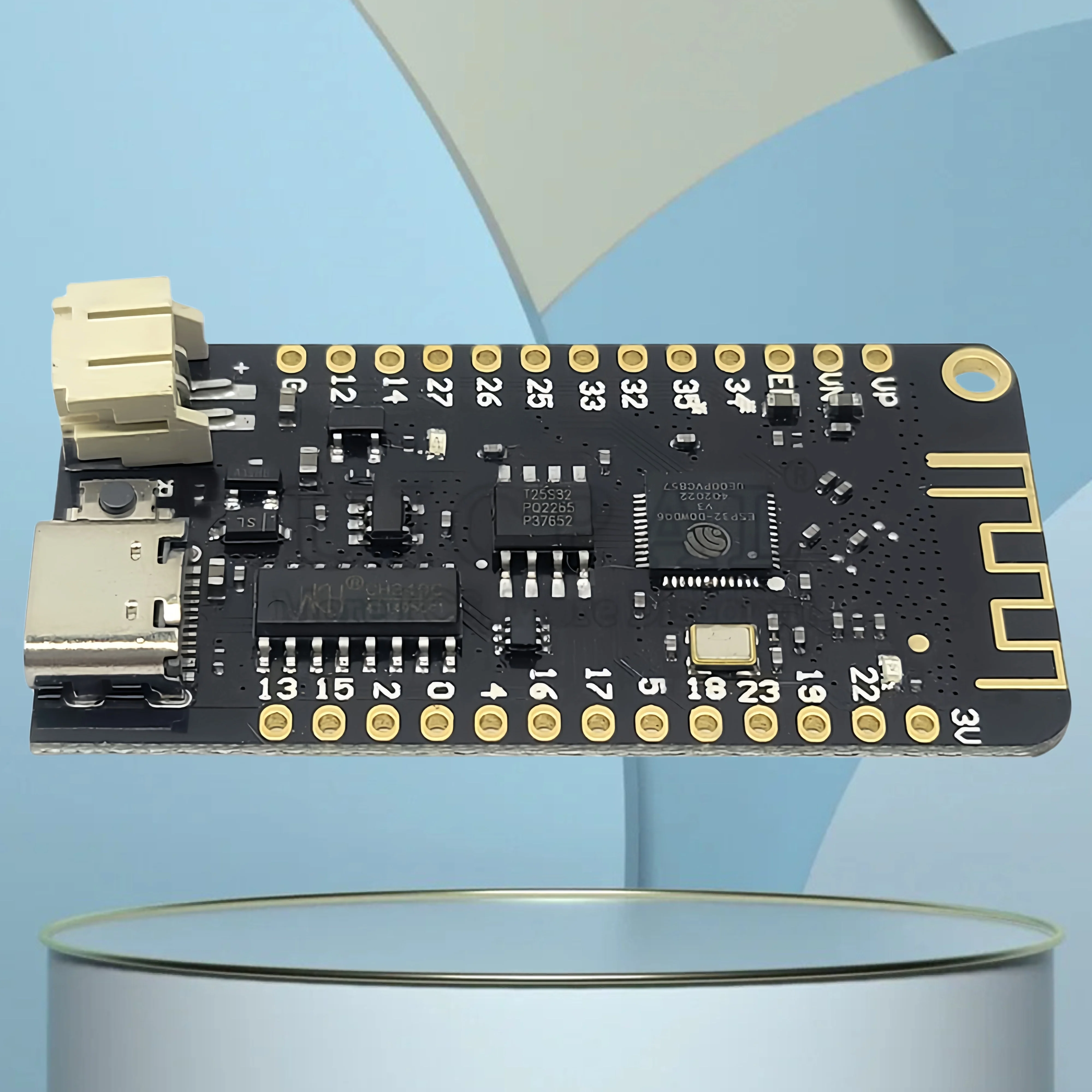 ESP32 Development Board Module with Lithium Battery Interface 2.4G Wifi BT Modules for MicroPython 4MB FLASH USB Type-C